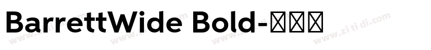 BarrettWide Bold字体转换